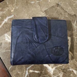 Julia Buxton Women's Heiress Double Cardex wallet in navy